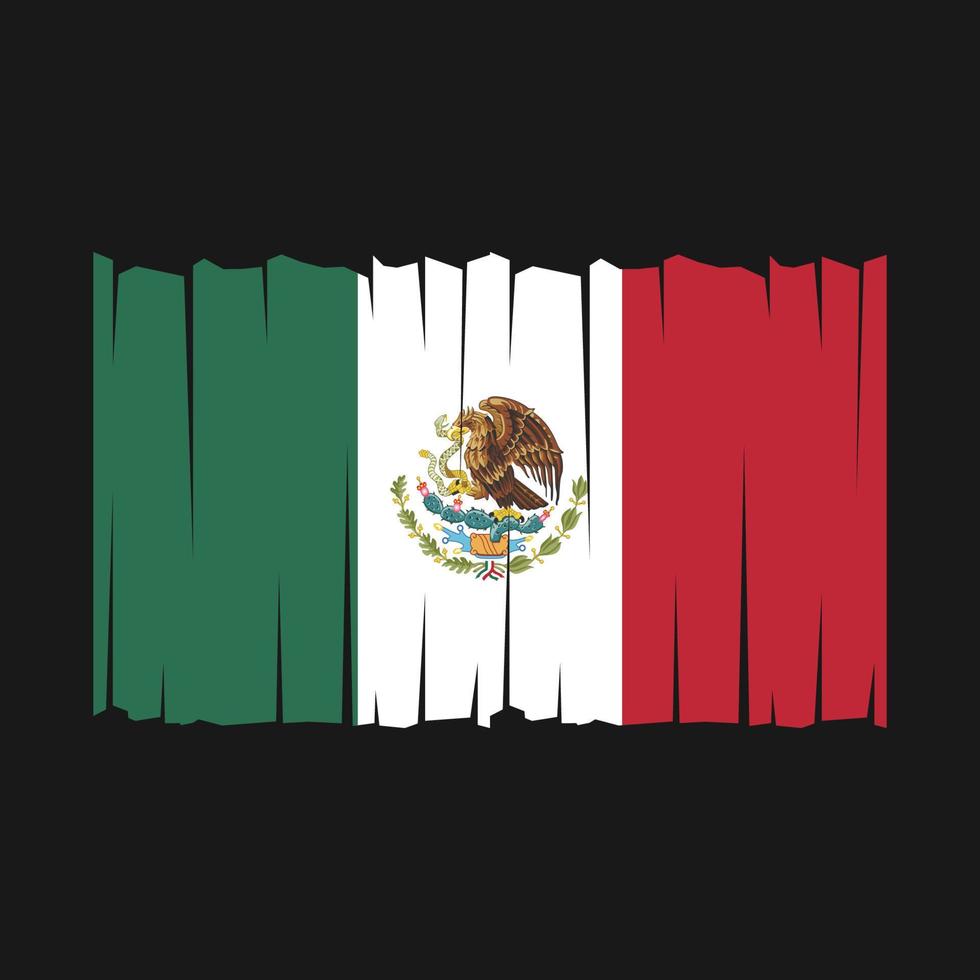 vecteur de drapeau mexicain