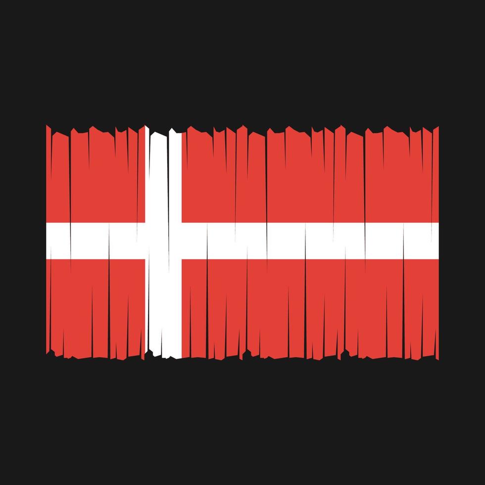 vecteur de drapeau du Danemark