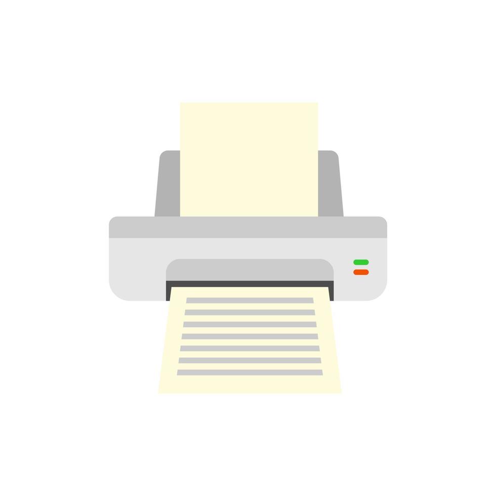 jet d'encre imprimante vecteur conception illustration isoalted sur blanc Contexte