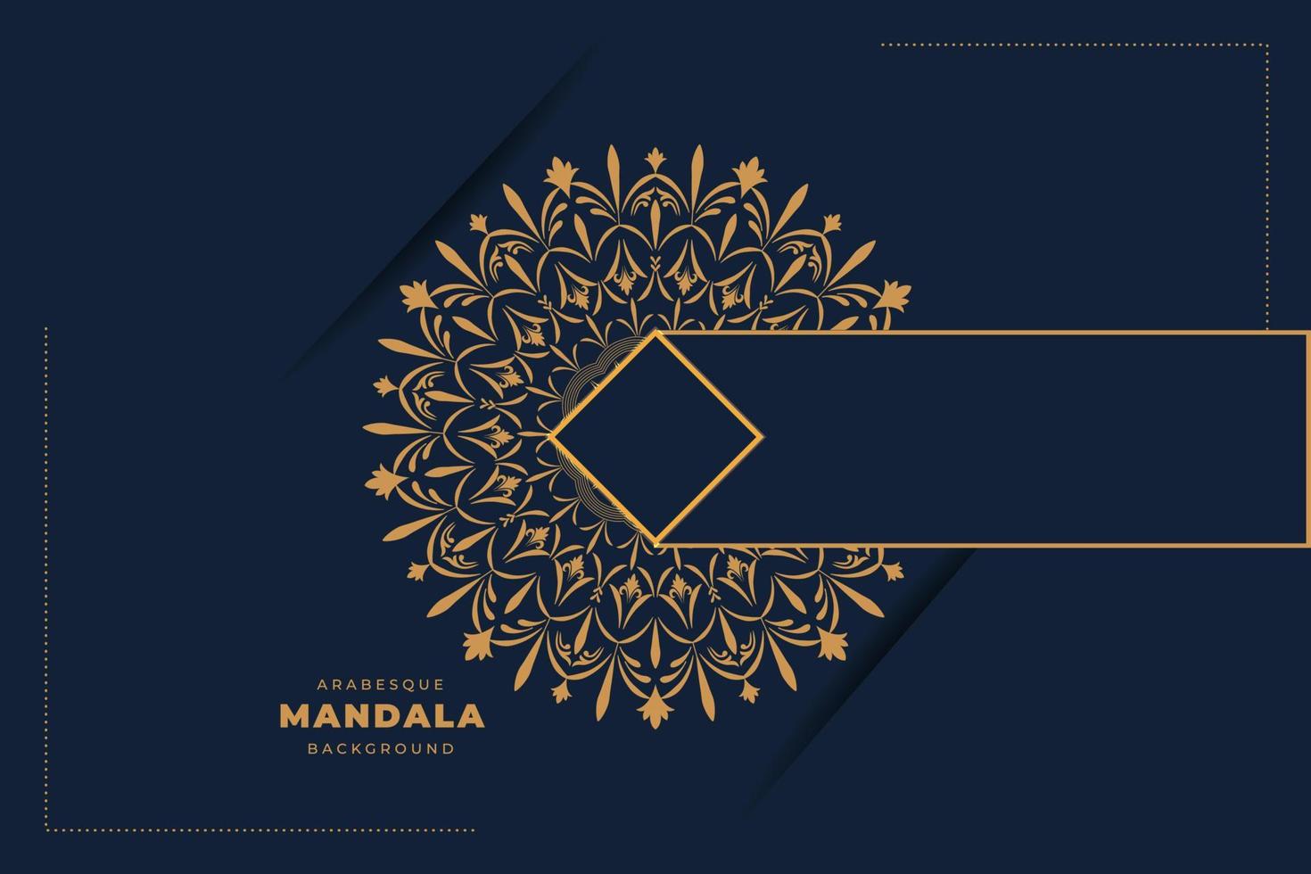 mandala avec une luxe abstrait Contexte. décoratif mandala conception pour le couverture, carte, imprimer, affiche, bannière, brochure, invitation vecteur