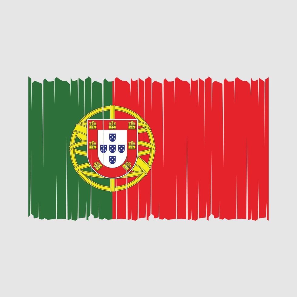 drapeau portugal illustration vectorielle vecteur