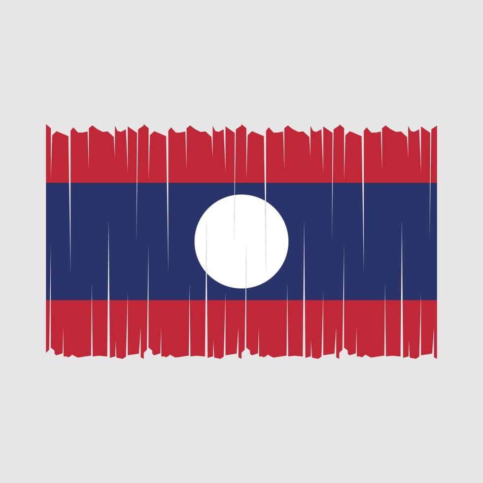 illustration vectorielle de drapeau laos vecteur