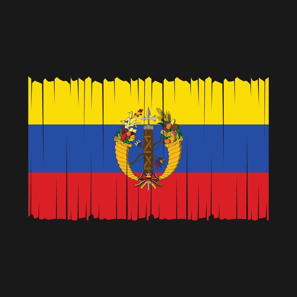 Colombie drapeau vecteur illustration