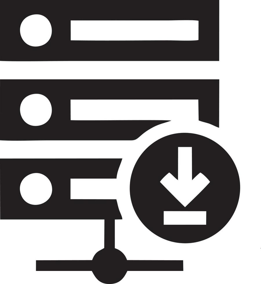 Télécharger icône symbole image vecteur. illustration de le vers le bas charge conception. eps dix vecteur