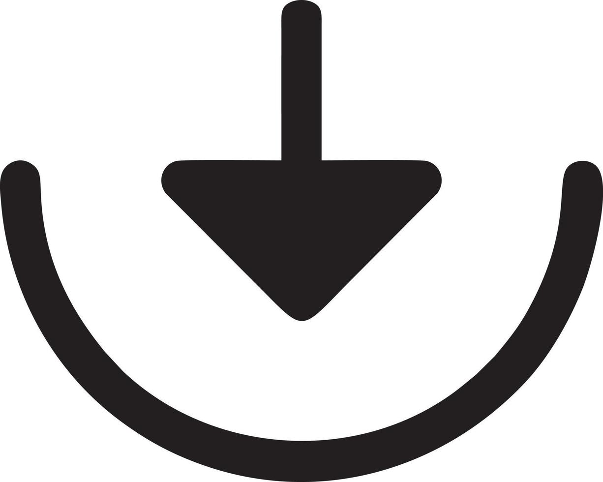 Télécharger icône symbole image vecteur. illustration de le vers le bas charge conception. eps dix vecteur