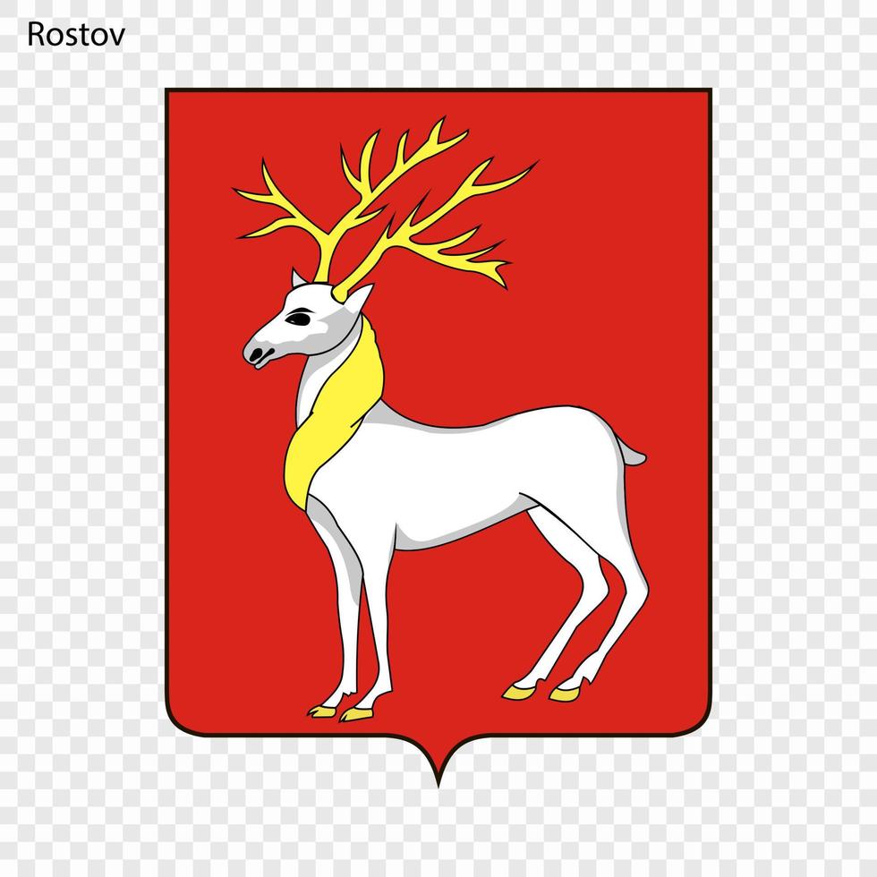 emblème ville de Russie. vecteur