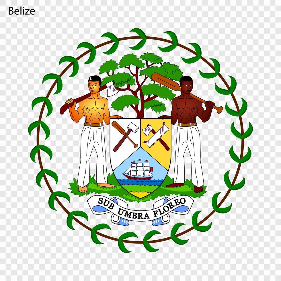 symbole de Belize vecteur