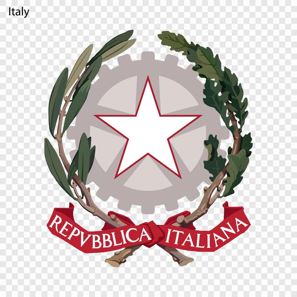 nationale emblème ou symbole Italie vecteur