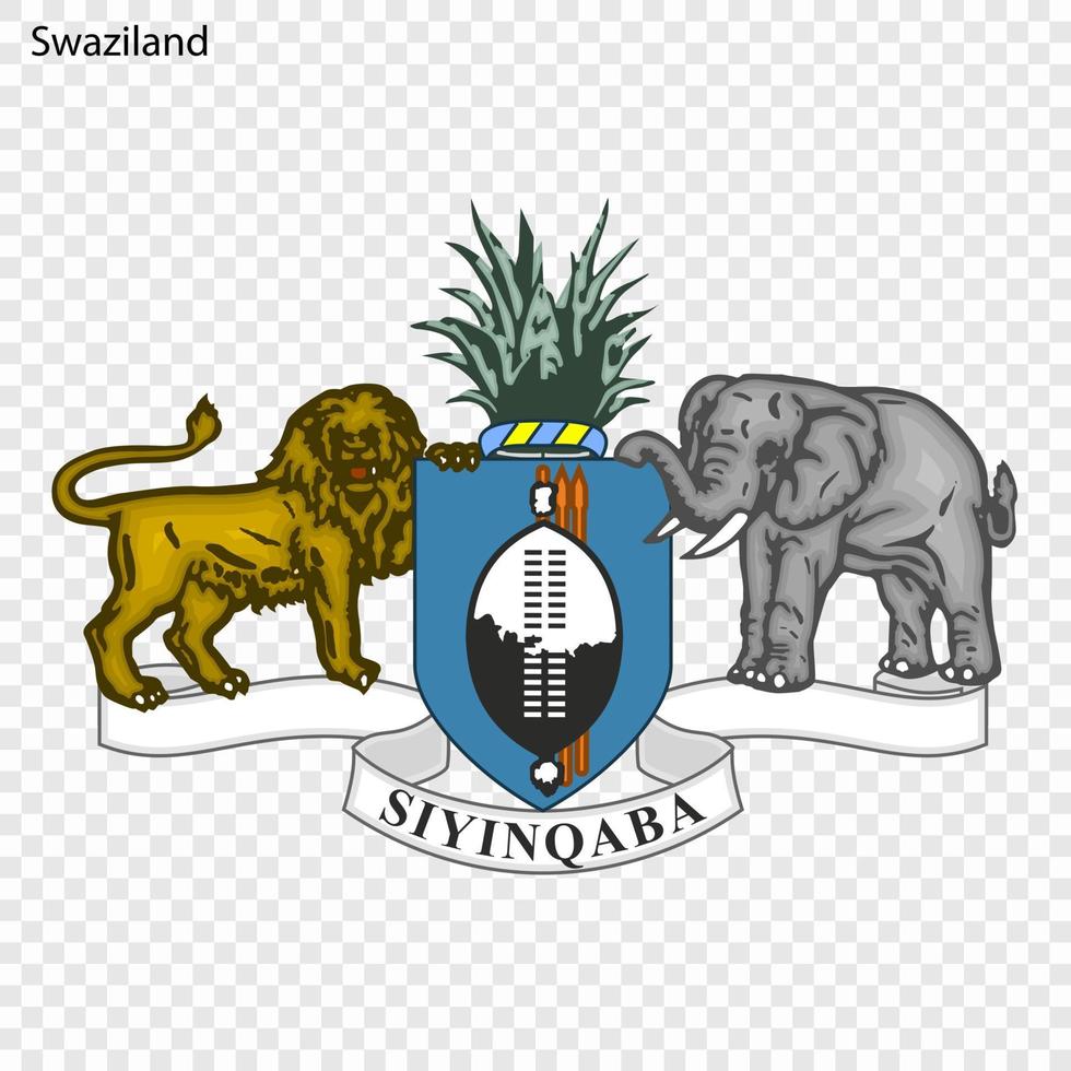 nationale emblème ou symbole Swaziland vecteur