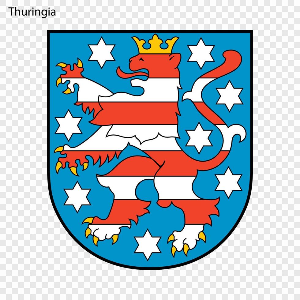 emblème de mecklembourg-poméranie occidentale, province d'allemagne vecteur
