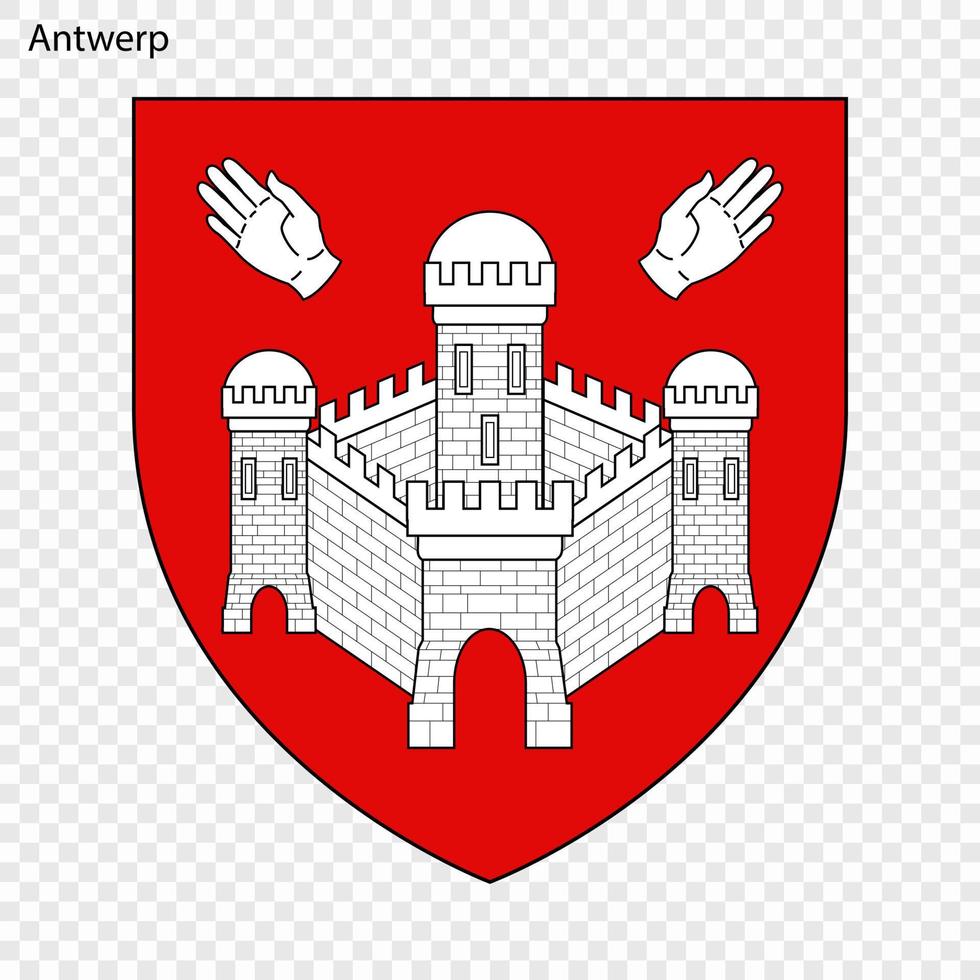 emblème de Anvers vecteur