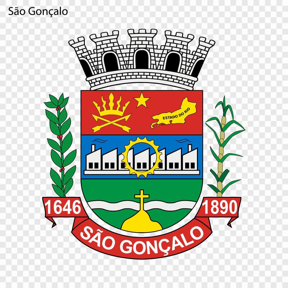 emblème de sao gonçalo. vecteur