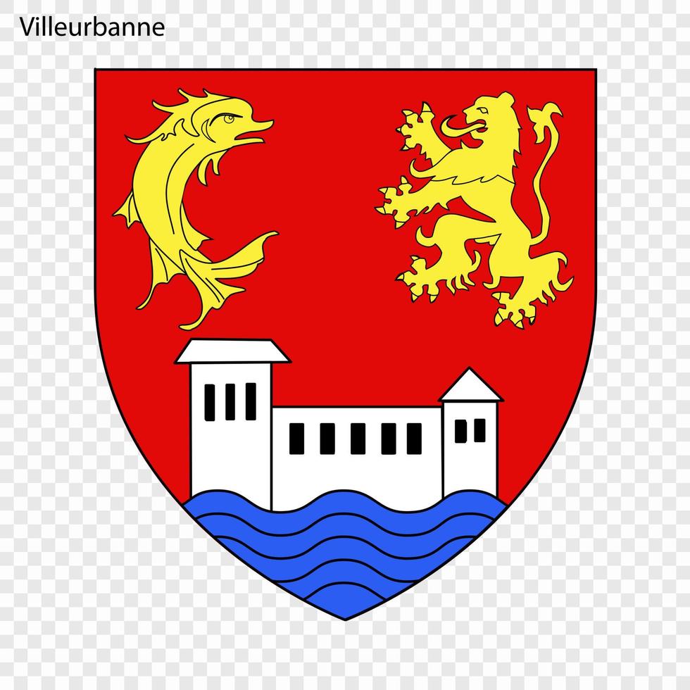 emblème de Villeurbanne vecteur
