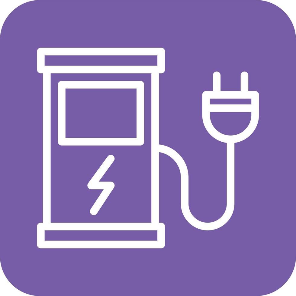 illustration de conception d'icône de vecteur de station de charge