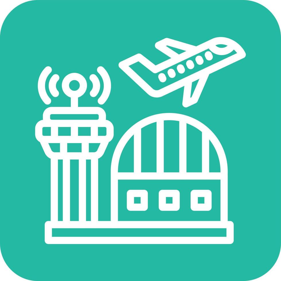 illustration de conception d'icône de vecteur d'aéroport