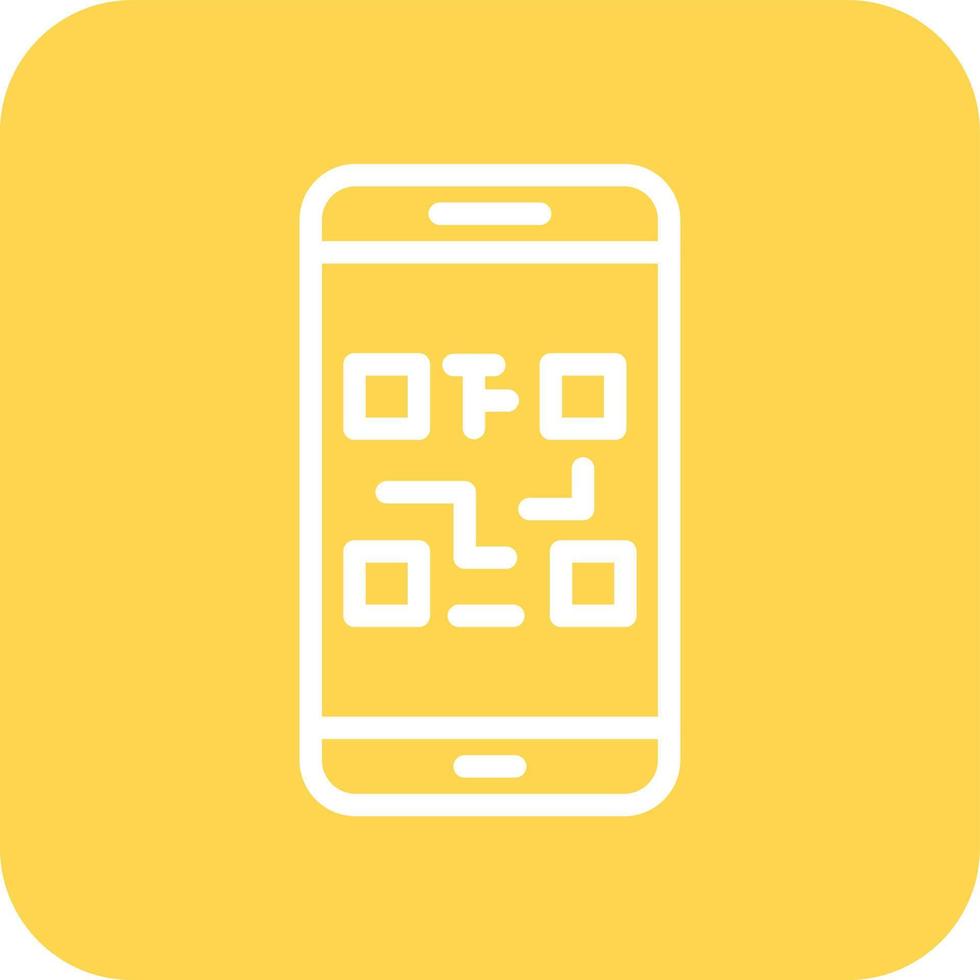 illustration de conception d'icône de vecteur de code qr