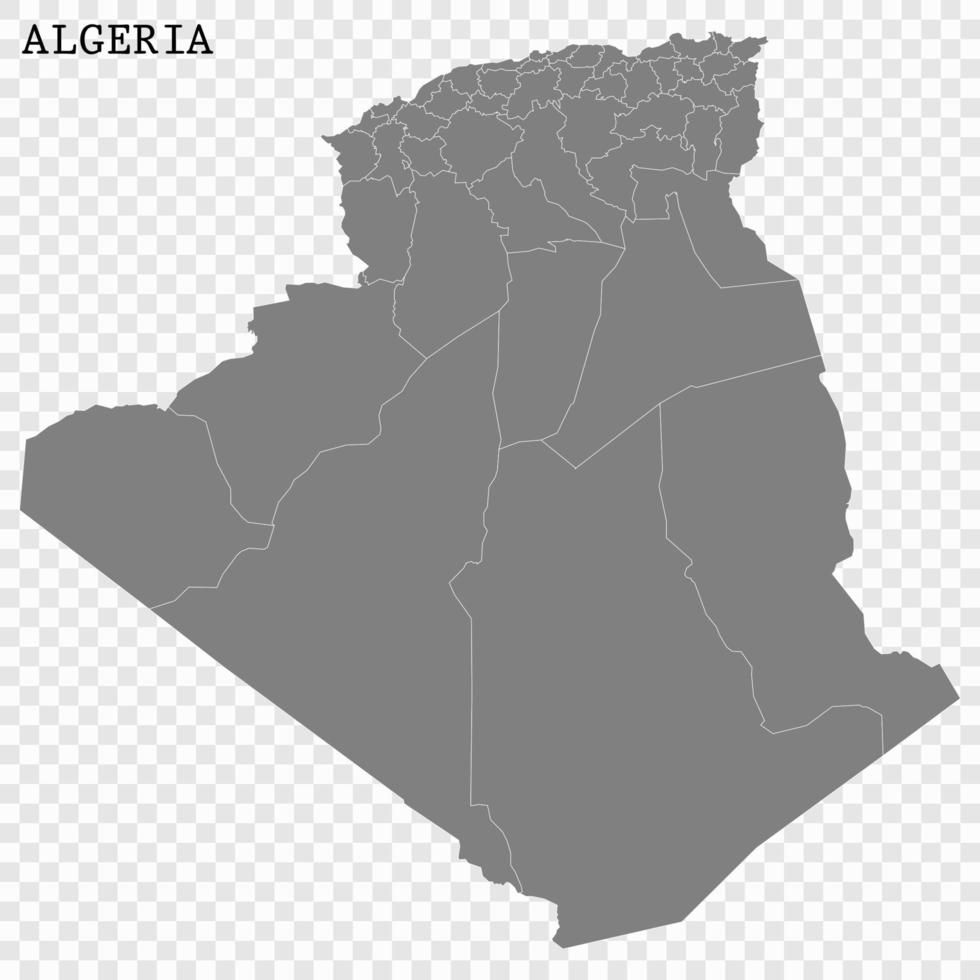 haute qualité carte avec les frontières vecteur