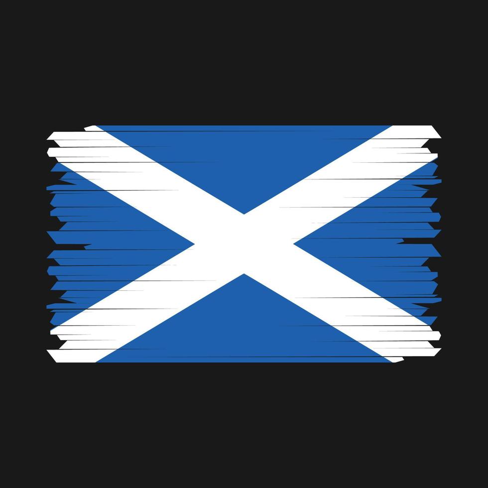 vecteur de brosse drapeau ecosse