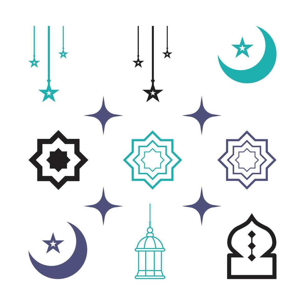 Ramadan kareem logo élément vecteur