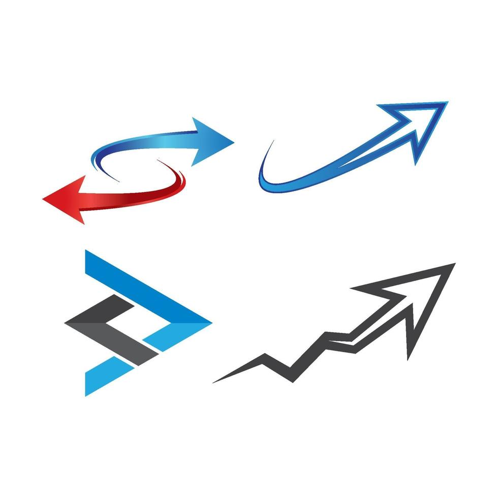 ensemble d'images de logo de flèche vecteur