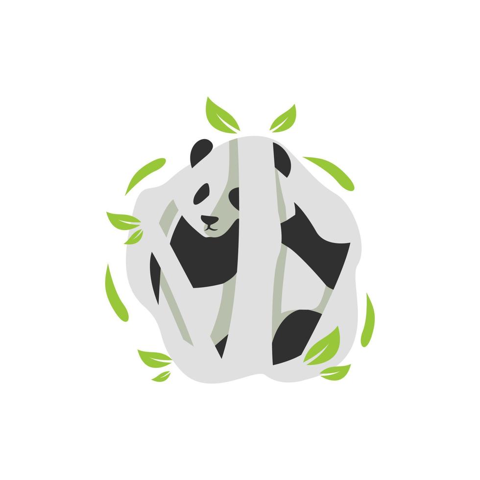 création de logo de panda vecteur