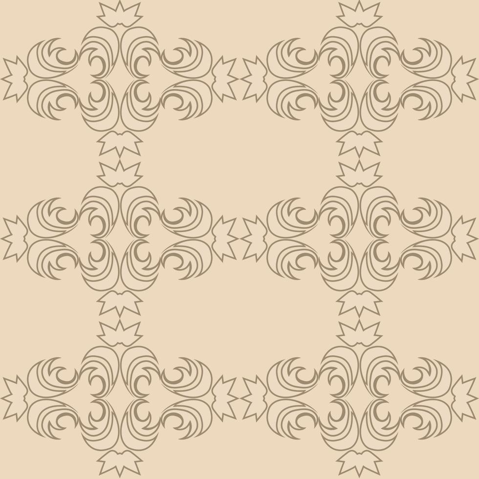 motif floral sans couture dans des couleurs pastel dans un style linéaire. vecteur