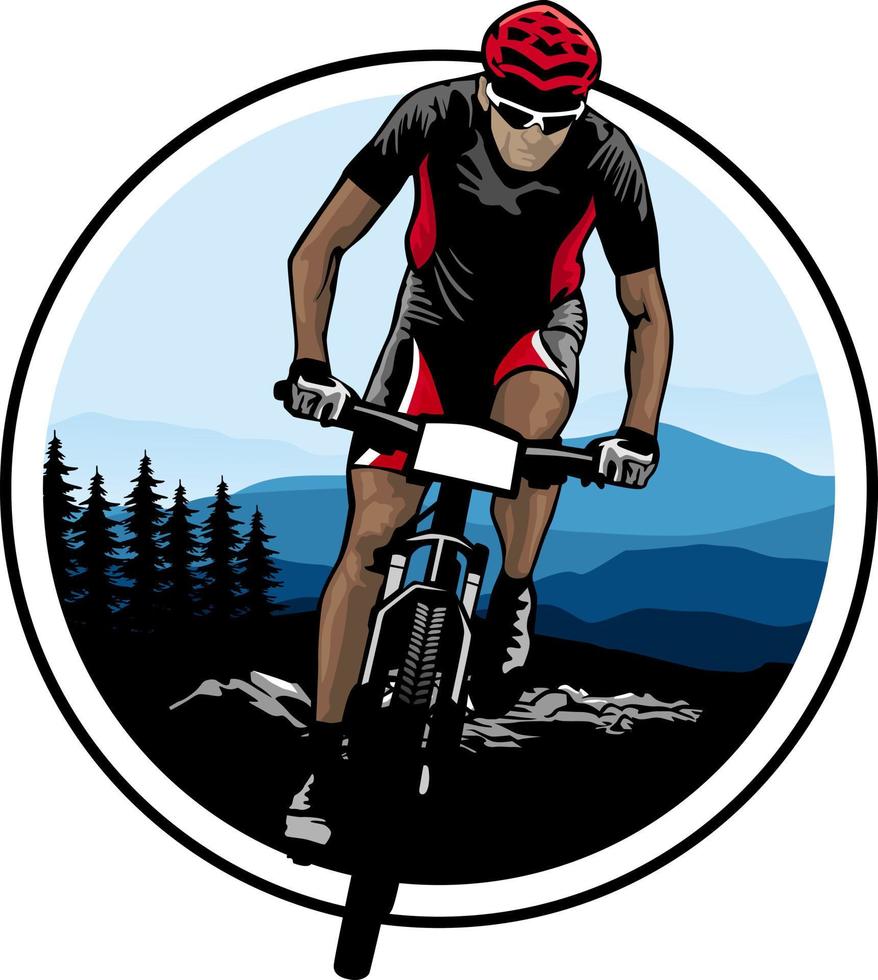 bicyclette courses illustration conception vecteur