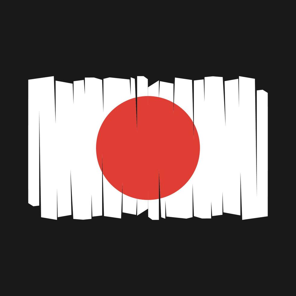 vecteur de drapeau du japon