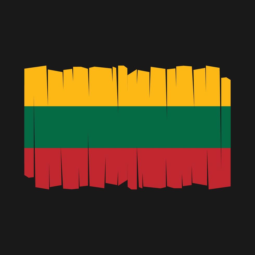 vecteur de drapeau de la lituanie