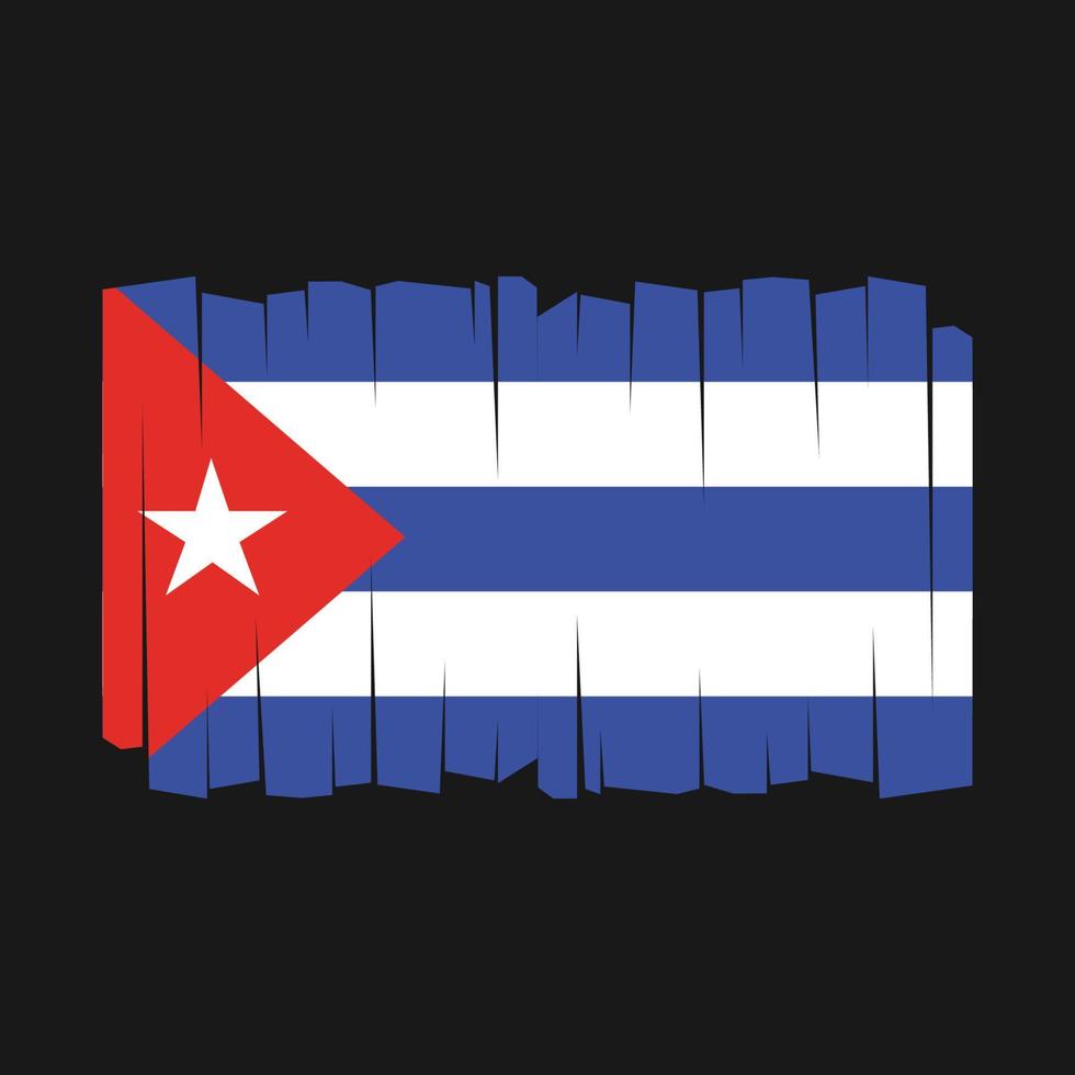 vecteur de drapeau de cuba