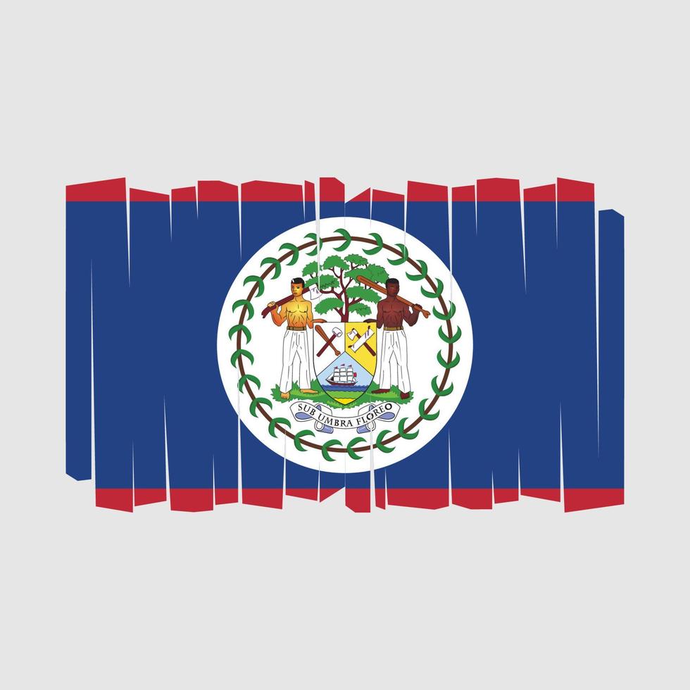 vecteur de drapeau de belize