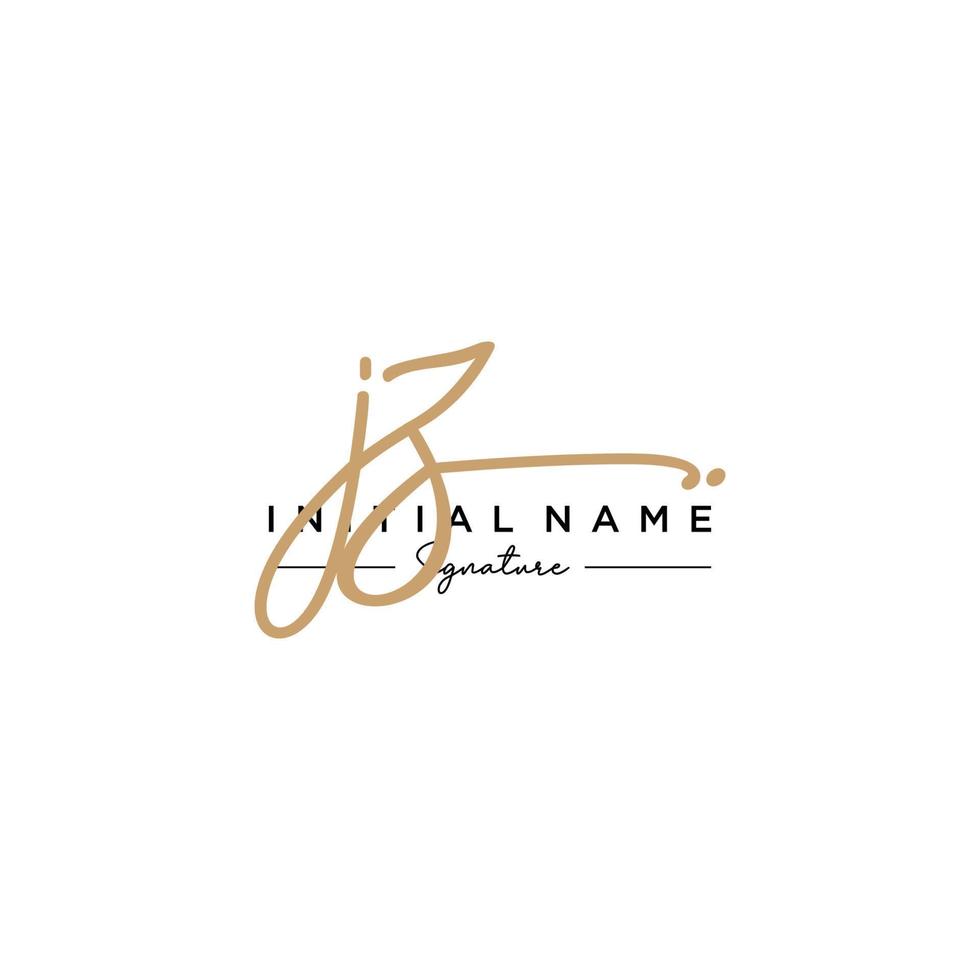 lettre jz signature logo template vecteur