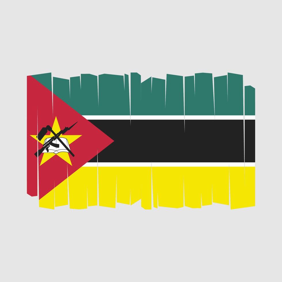vecteur de drapeau du Mozambique