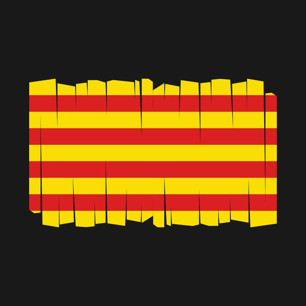 vecteur de drapeau de la Catalogne