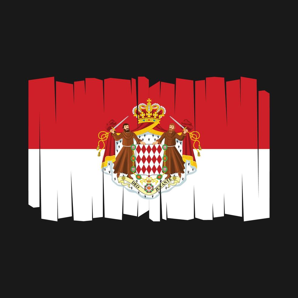 vecteur de drapeau de monaco