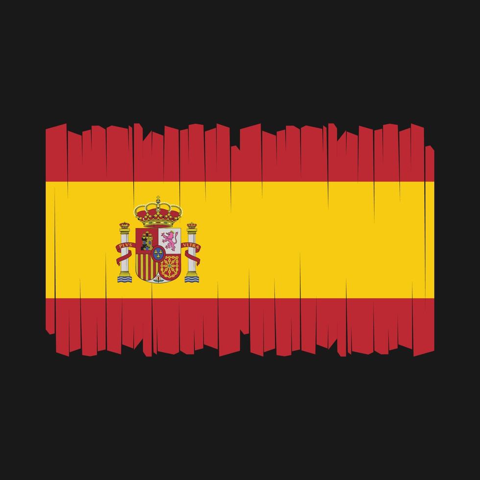 vecteur de drapeau d'espagne