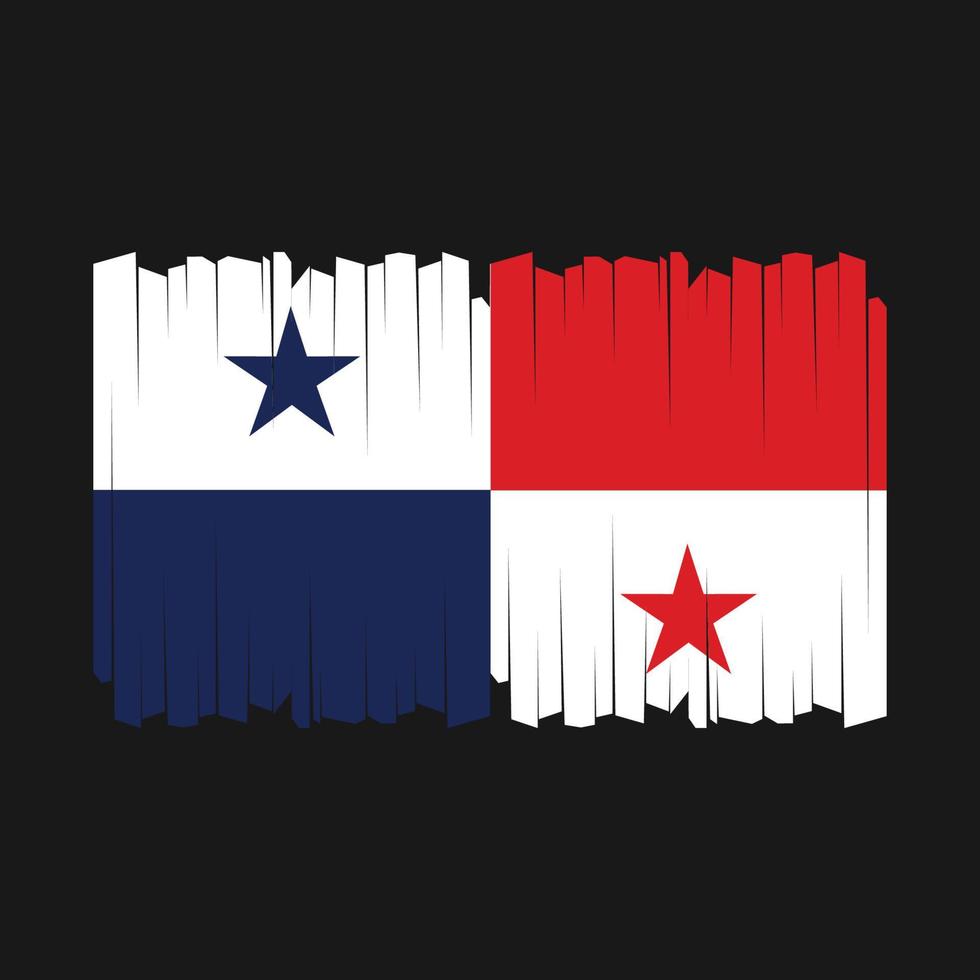 vecteur de drapeau panaméen