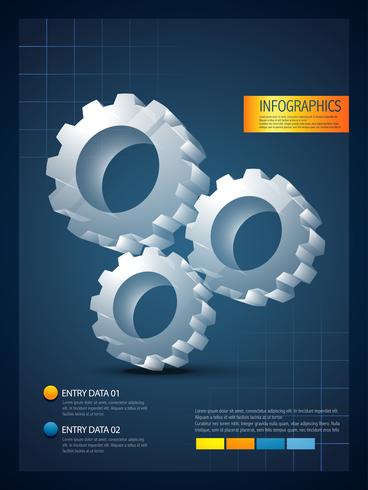 modèle infographique vecteur