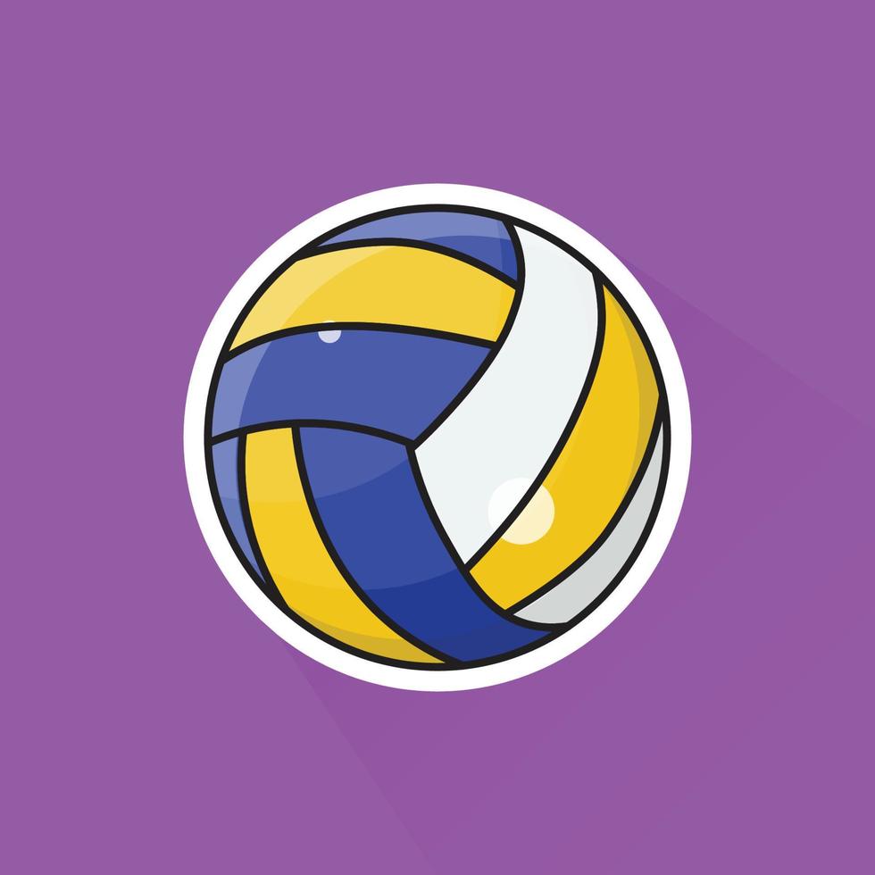 illustration de volley-ball dans plat conception vecteur