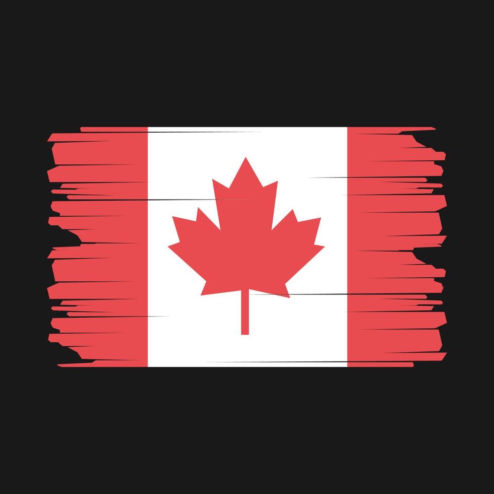 illustration du drapeau canadien vecteur