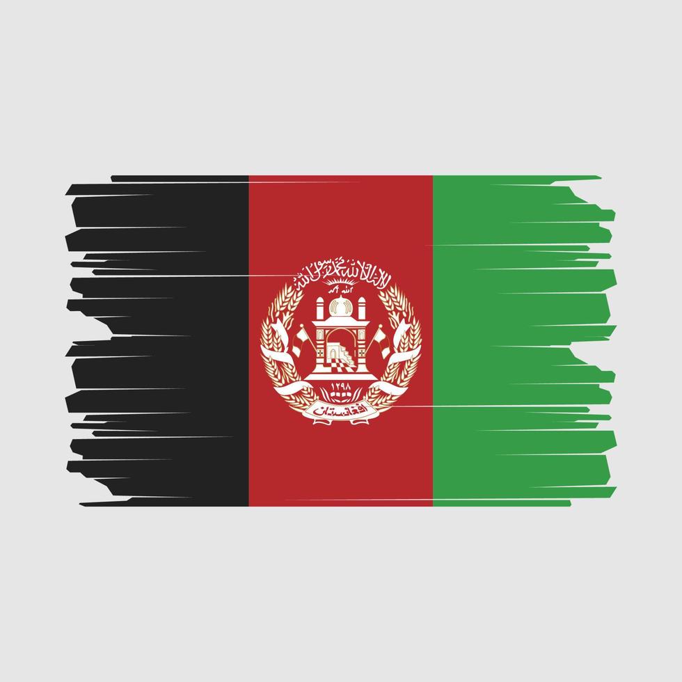 illustration du drapeau afghanistan vecteur