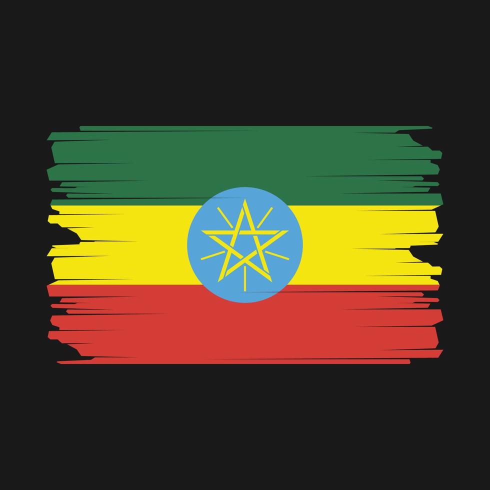 Ethiopie drapeau illustration vecteur