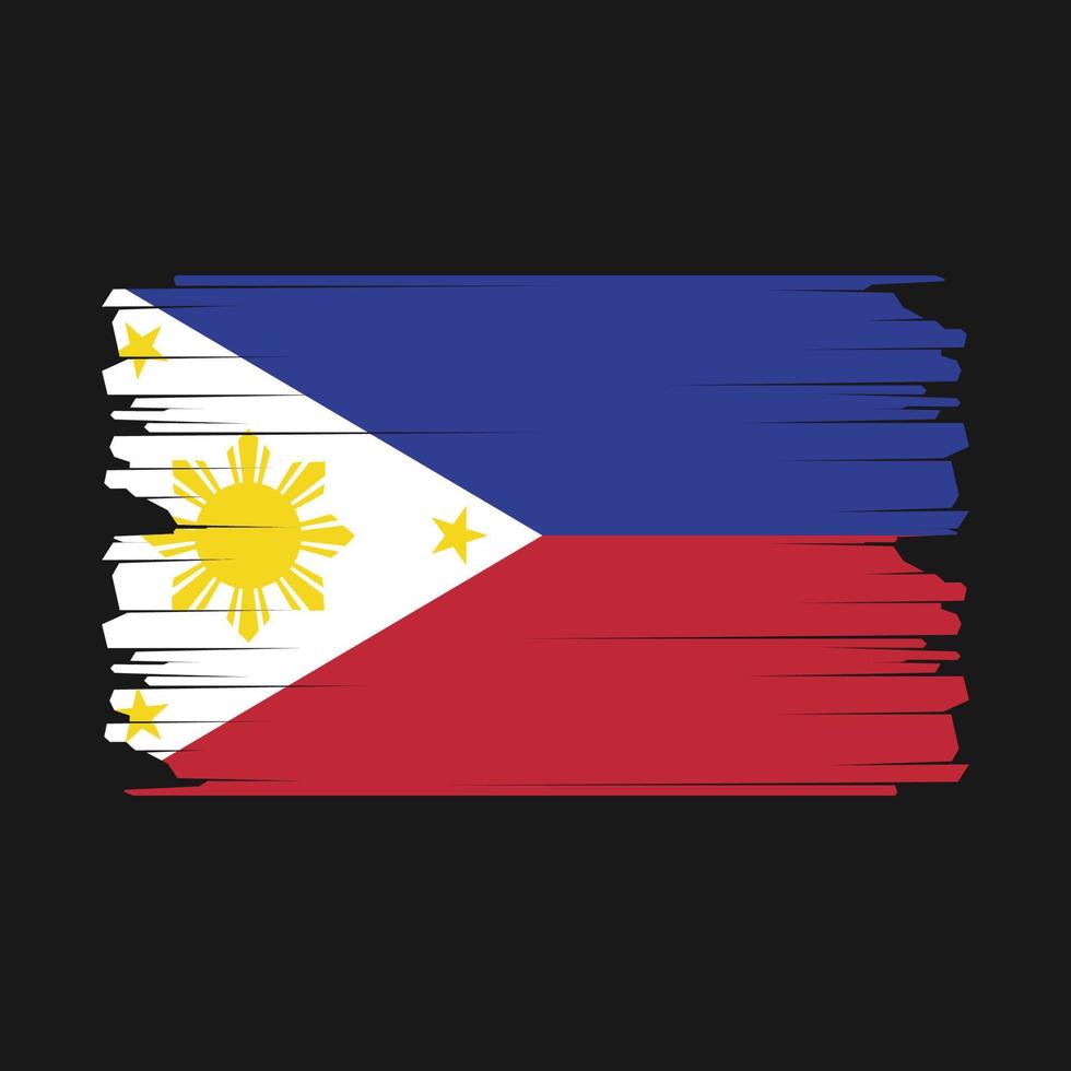 philippines drapeau illustration vecteur