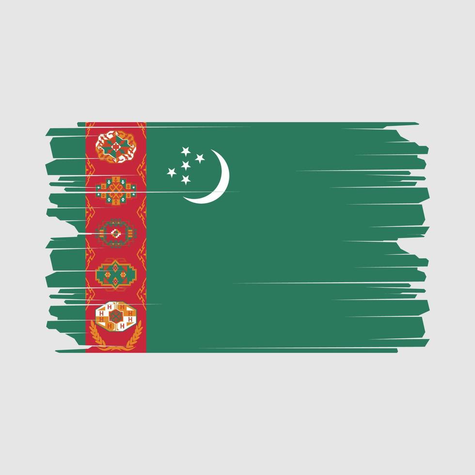 turkménistan drapeau illustration vecteur