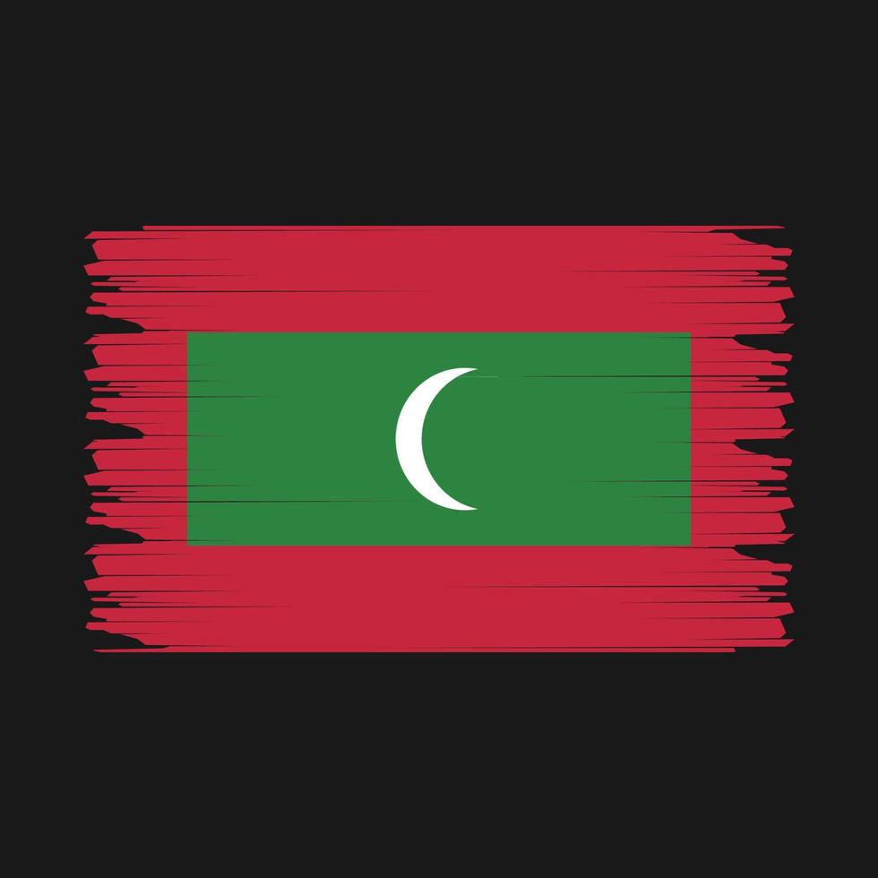 Maldives drapeau illustration vecteur