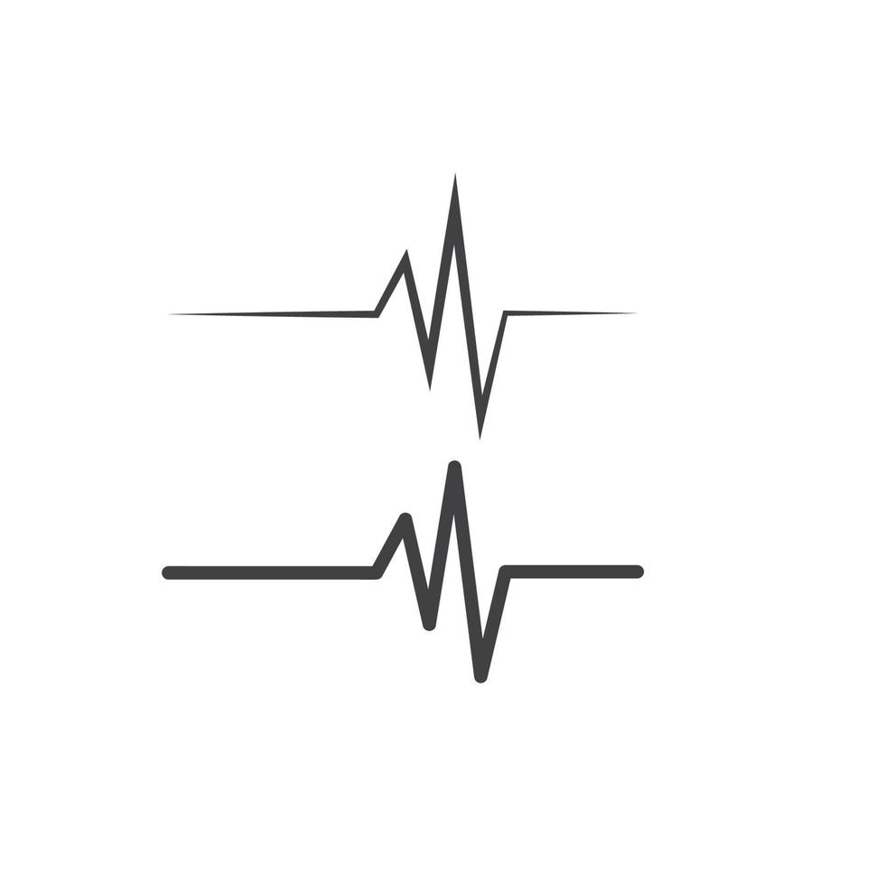 pouls de battement de coeur médical de santé vecteur