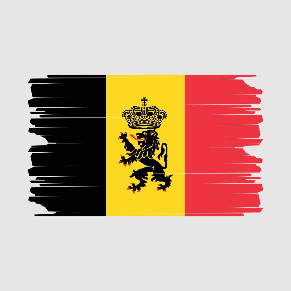 illustration du drapeau belge vecteur