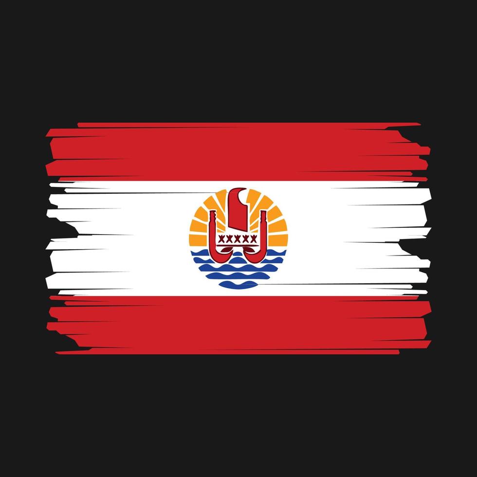 français Polynésie drapeau illustration vecteur