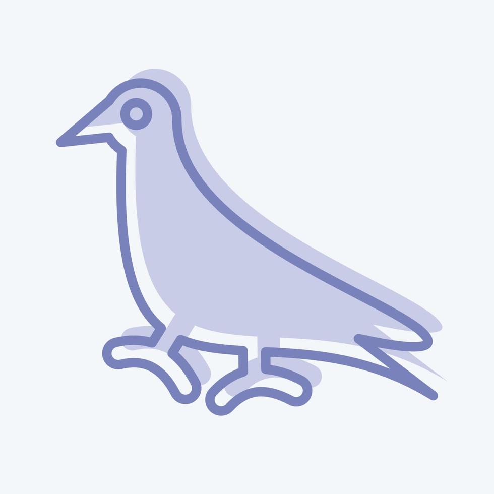 icône pigeon. en relation à national animaux symbole. Facile conception modifiable. Facile illustration vecteur