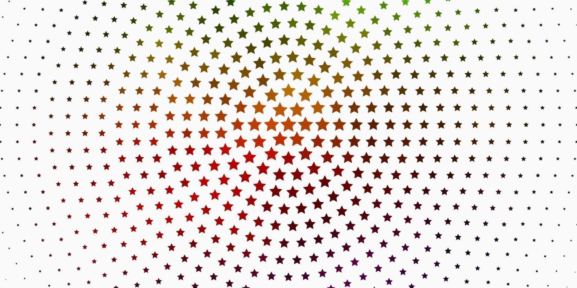 modèle vectoriel vert clair, rouge avec des étoiles abstraites.